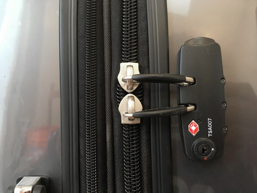delsey helium titanium 25&quot; - handy for those folks who want to lock their luggage without the...