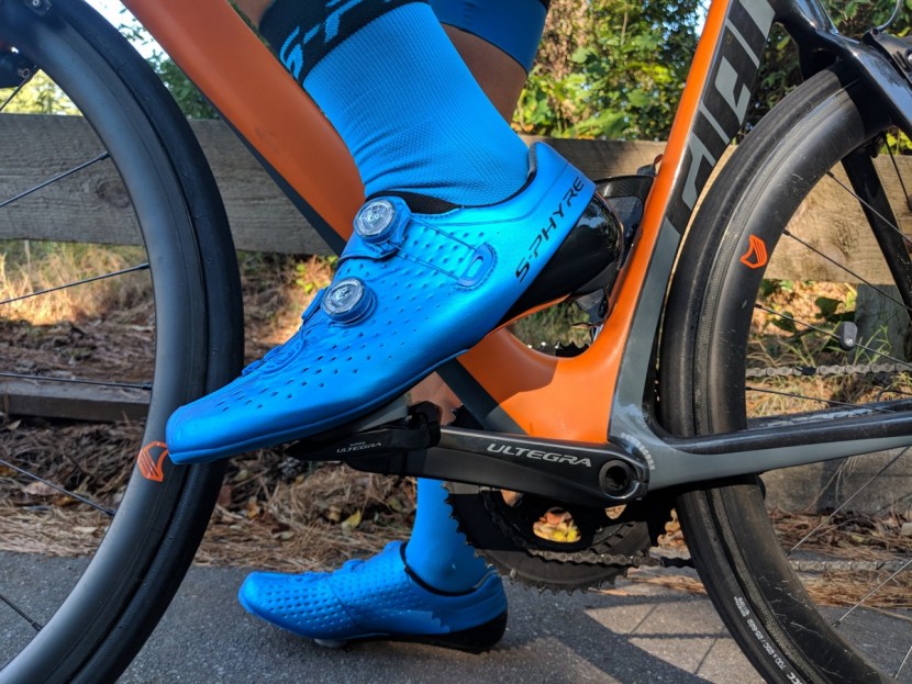 cycling shoes - so close. didn&#039;t you loosen the pedal? good luck clipping a look keo...