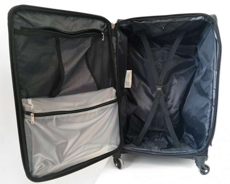 samsonite aspire xlite 25" - not overly sophisticated, but well outfitted. the elastic support...