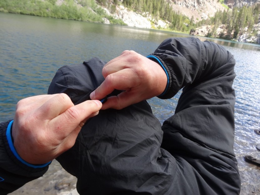 outdoor research ascendant hoody - the single hood adjustment can be tightened with one hand, but needs...