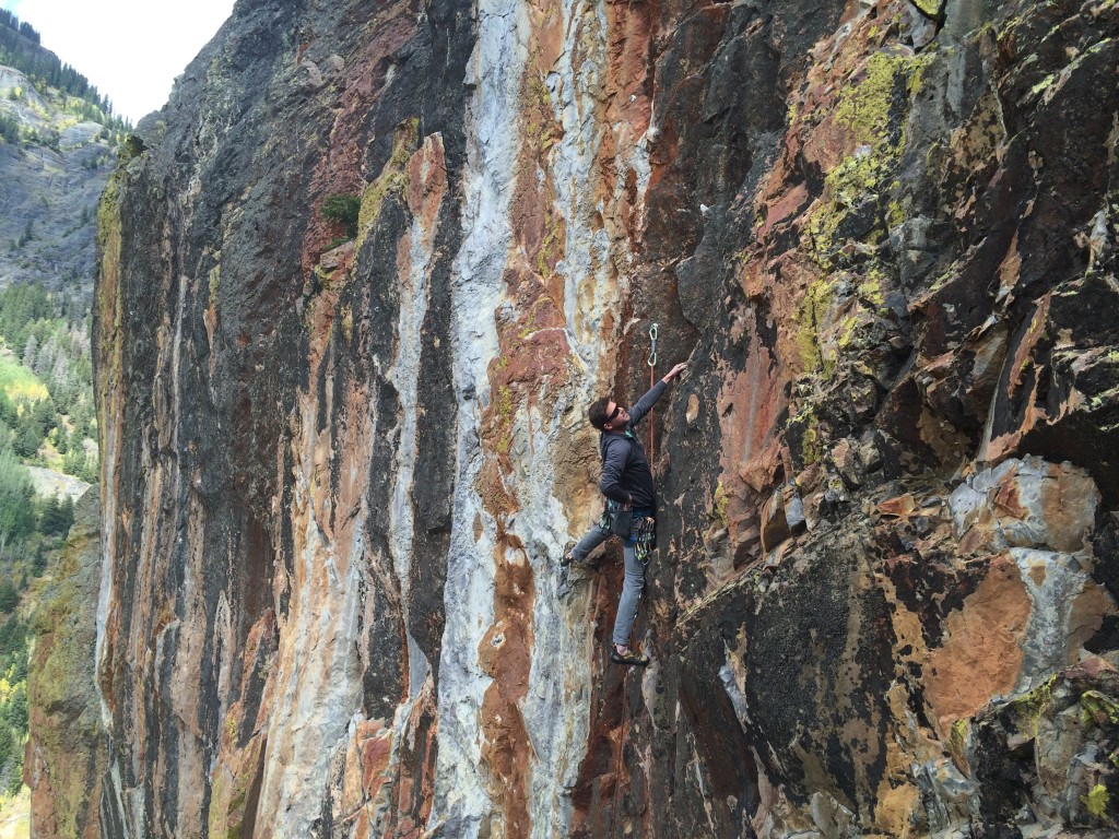 black diamond chaos - andrew hanging the draws at the techno crag while wearing the bd...