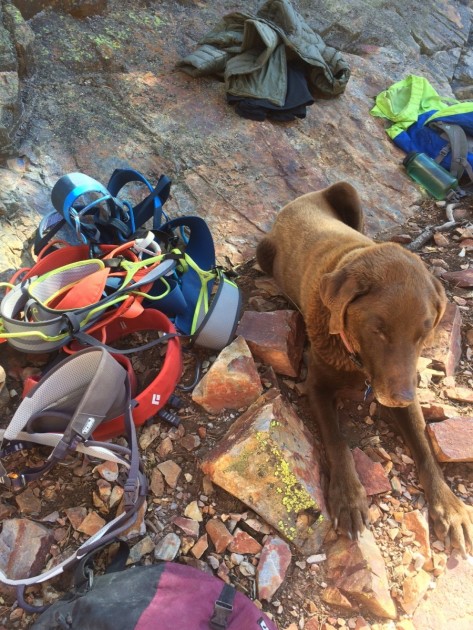 climbing harness - testing harnesses often involved taking a giant pile of them to the...
