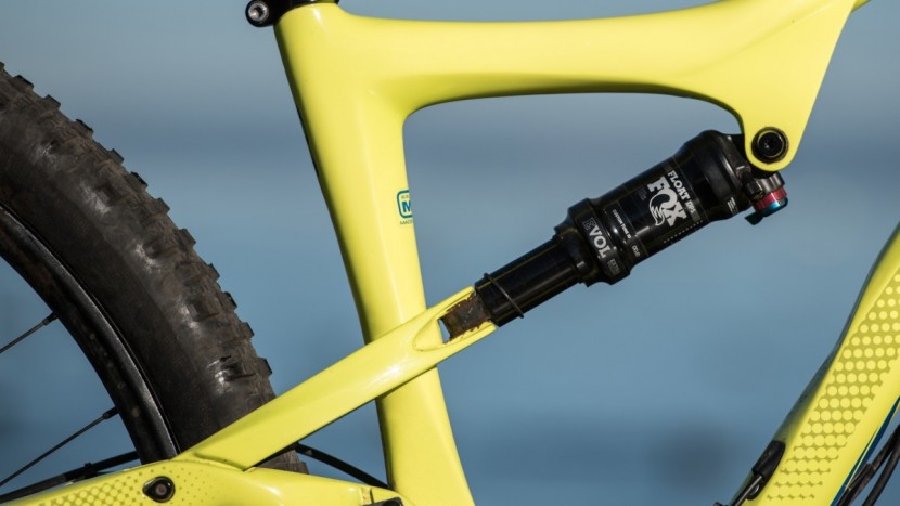 ibis ripley ls nx 2018 - the fox float dps rear shock does its job.