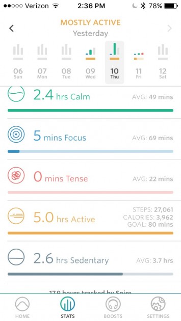 生活/健康 spire stone Spire Stone Stress + Activity Tracker - Spire Stone - Touch