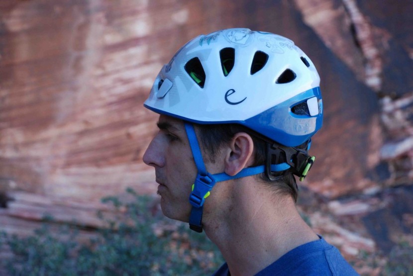 edelrid shield ii - this helmet has ample ventilation slots, but is still hotter than...