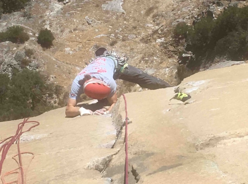 mammut el cap - we did notice the weight of this helmet after a long day on a route...