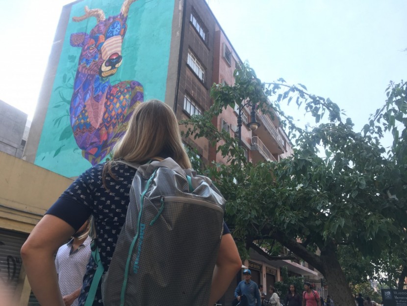 climbing backpack - style is a factor in urban activities.