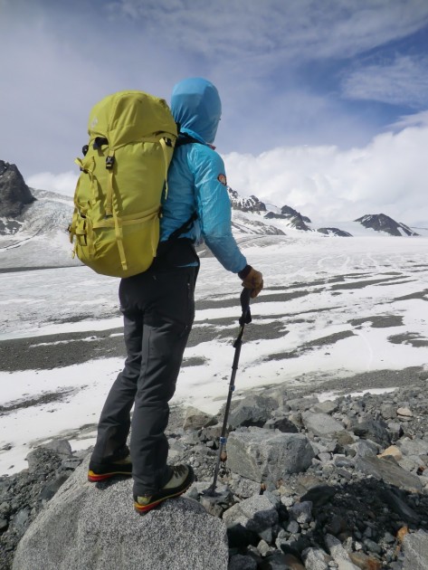 black diamond speed 50 - scouting a route up the gulkana glacier in the eastern alaska range...