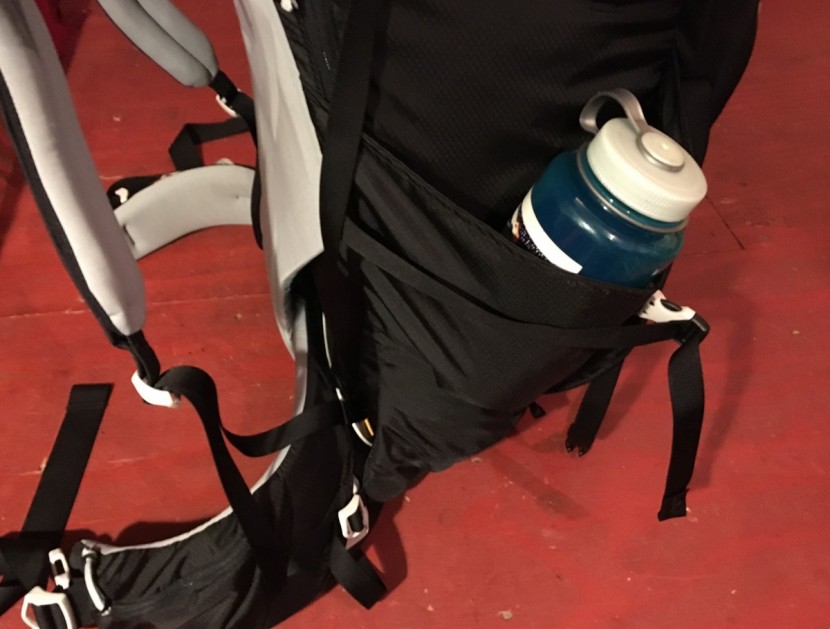 gregory denali 100 - on the flat trek to basecamp, it was nice to have our water bottle...