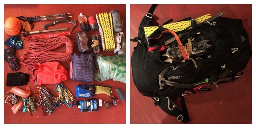 gregory denali 100 - the denali swallows a whole lot of gear, as an expedition pack should.