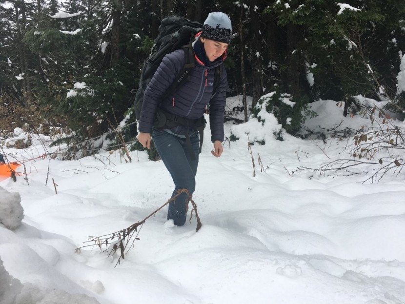 osprey xenith 105 - testing the sled hauling performance of the xenith. while not quite...