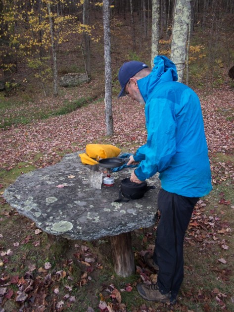 optimus terra he cookset - the optimus terra he cook set in action in the wilds of new york's...