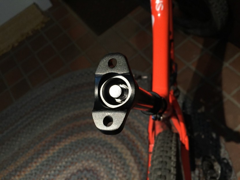 race face turbine - the turbine's valve for its adjustable air spring sits hidden under...