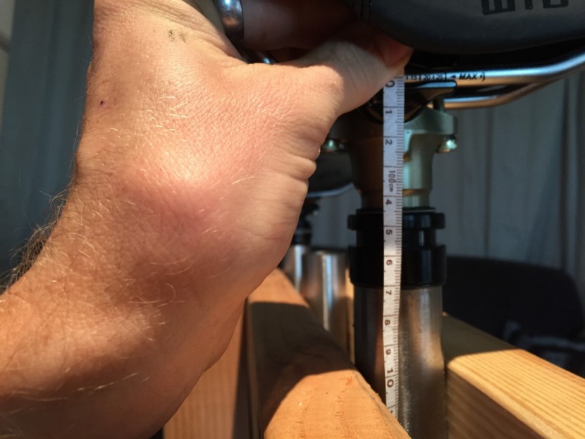 dropper seatpost - measuring the stack height.