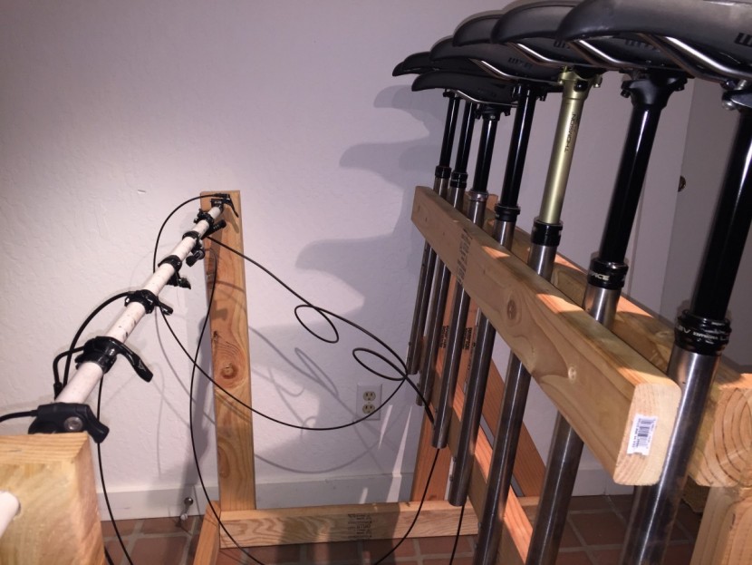 dropper seatpost - we tested dropper posts on a custom made side-by-side tester to...