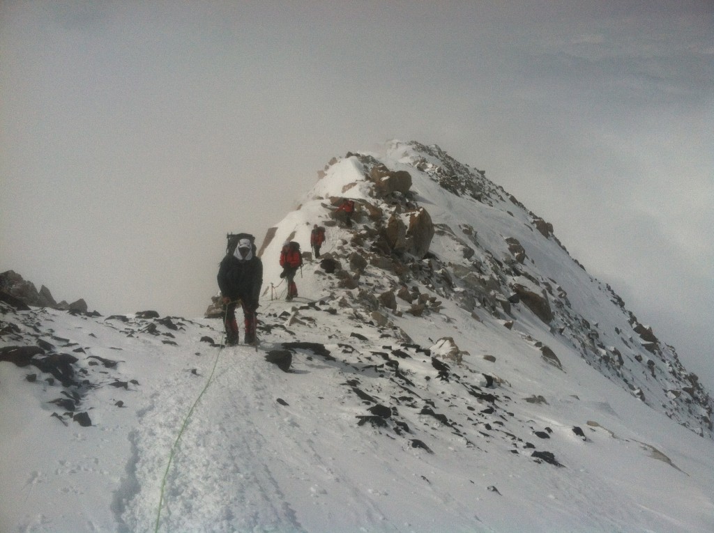 gregory denali 100 - nearing the 17,000ft camp on denali&#039;s west buttress route.