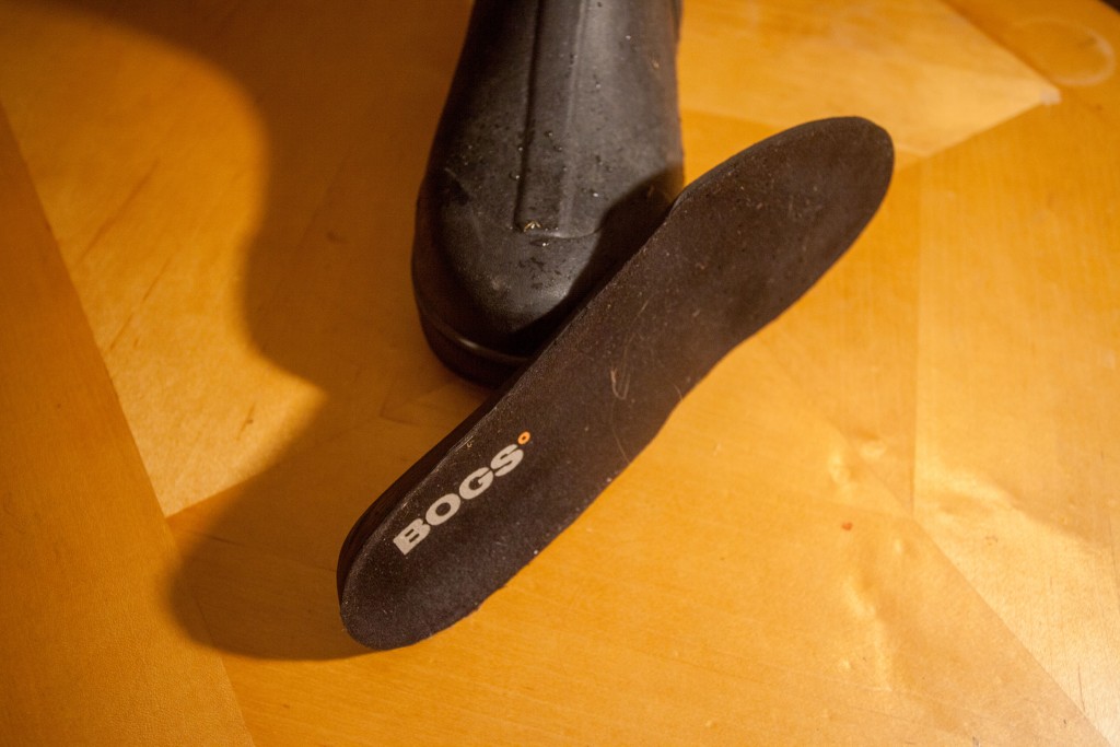 rain boots - this is the thickest, most comfortable insole in our review.