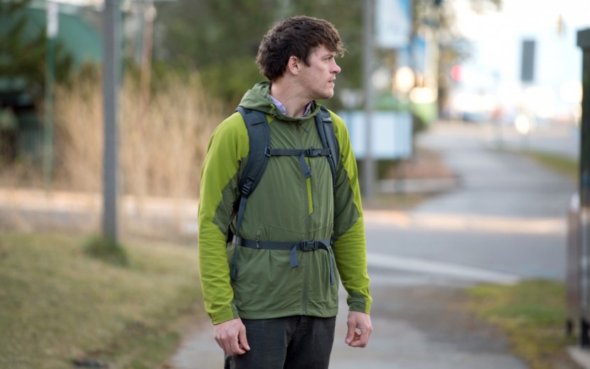 the north face surge - fully ready for action with the sternum and hip belts employed.