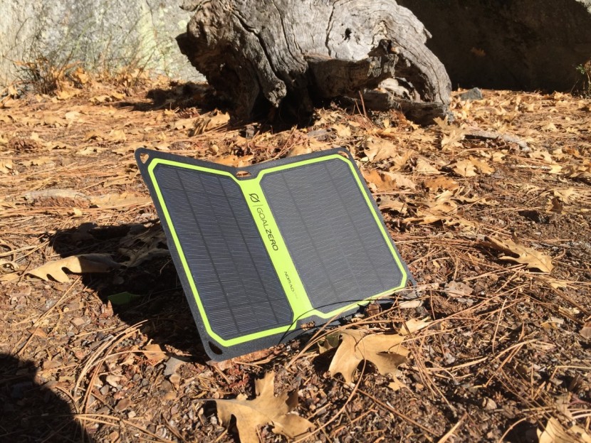 goal zero nomad 7 plus - the nomad 7 plus absorbing maximum solar rays on a sunny day in...