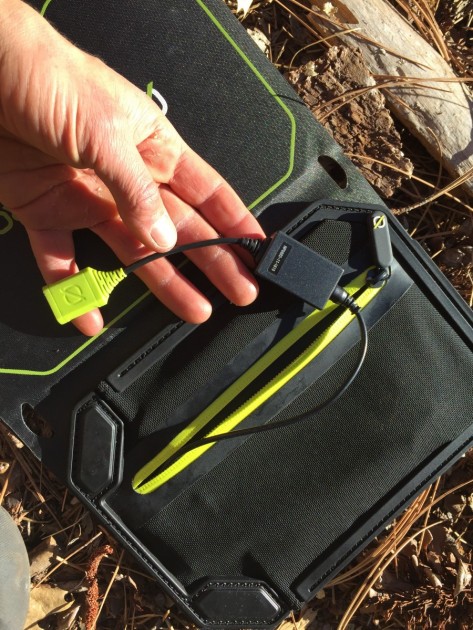 goal zero nomad 7 plus - the external usb port is nice for keeping your gadgets out of the...