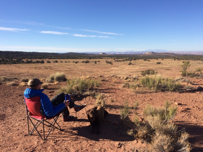 kuhl renegade cargo convertible - taking in the great wide open sky in the desert near moab, utah, in...