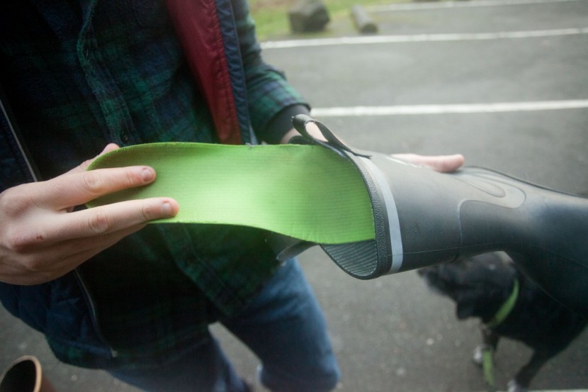 rk waterproof rubber sole - putting our own insoles in really helped make these boots bearable.