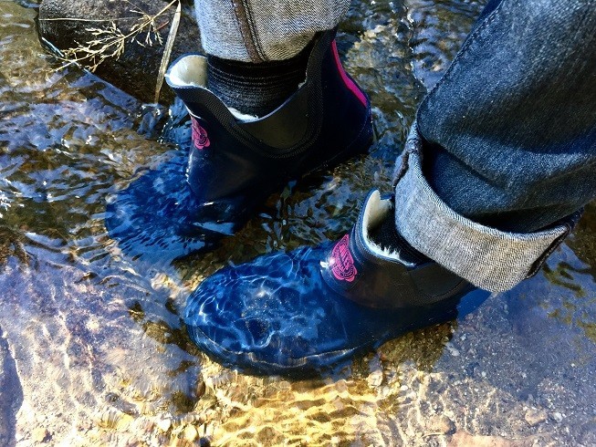 joules wellibob - the wellibob low-tops in an icy river at the bottom of dream canyon...