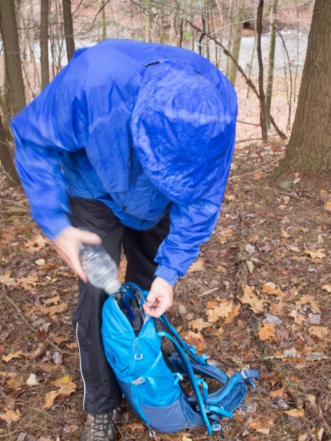 the north face litus 22 - loading up the litus for a wet jaunt in new england.