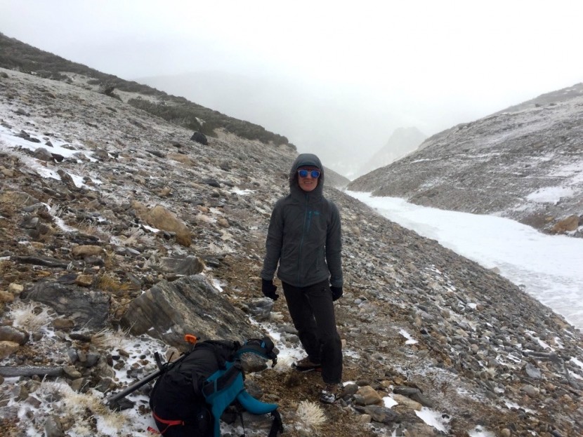 outdoor research ascendant hoody for women - despite intense wind and blowing snow, our tester mary was able to...