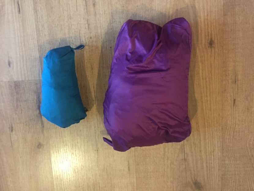 marmot ether driclime for women - a comparison between the relatively large marmot ether (right) and...