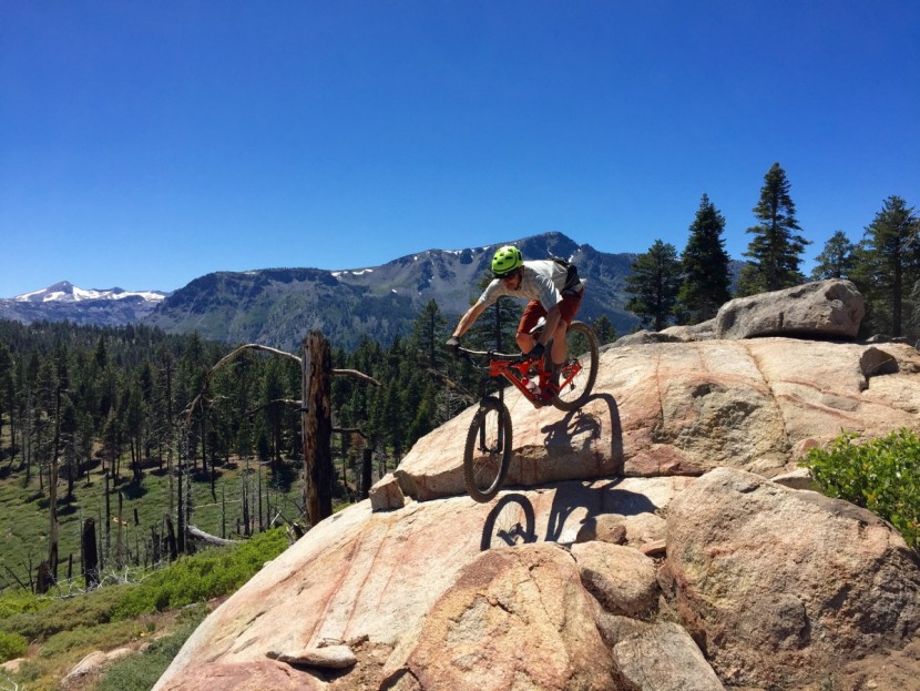 dropper seatpost - lowering your saddle improves your body position for steep descents.