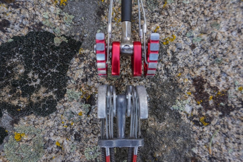 wild country friend - we prefer the totem cam (bottom) for aid climbing because it has a...