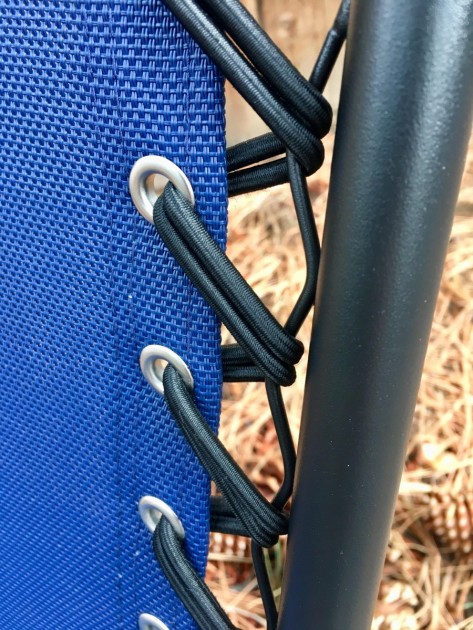 caravan sports infinity zero gravity - bungees holding the frame to the seat fabric were an interesting...
