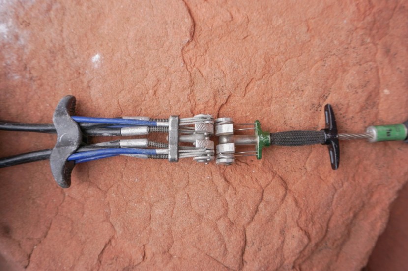 climbing cams - both the totem (left) and the alien (right) are great for protecting...