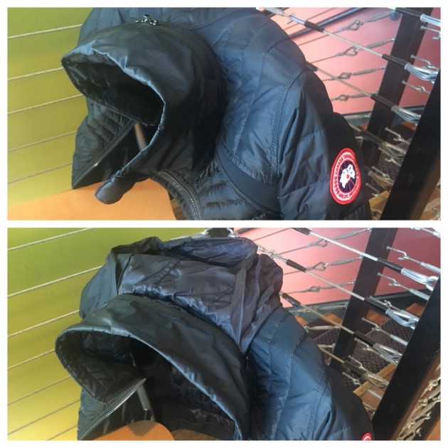 canada goose hybridge perren for women - the hide-a-hood proved useful, and the collar tall enough to keep...