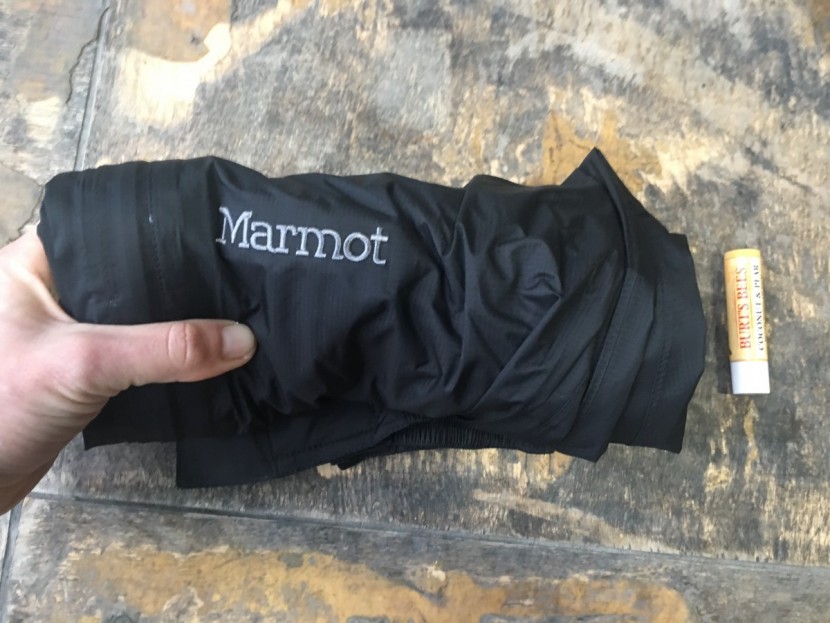 marmot precip full-zip pant for women - no stow pocket, but these are plenty packable.