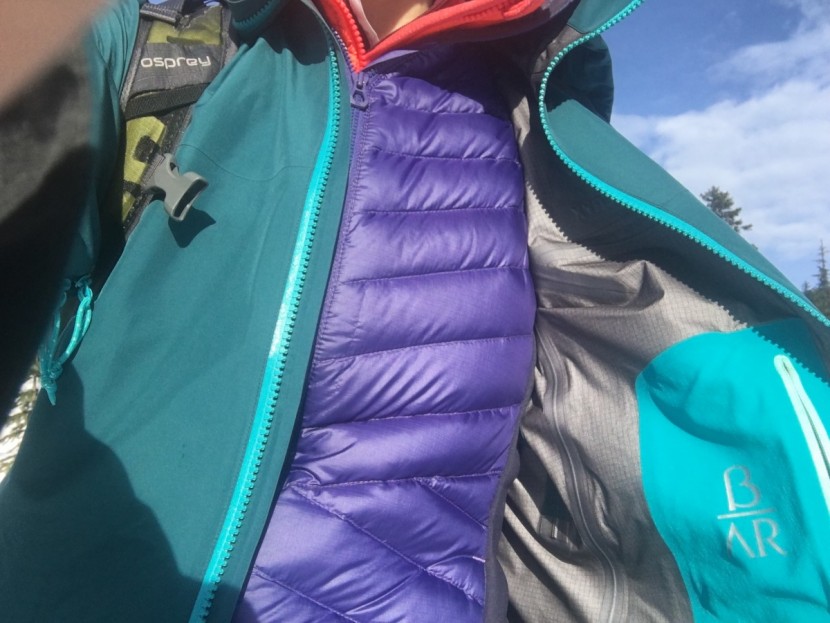 hardshell jacket womens - the beta ar is so versatile you can wear a down jacket under or over...