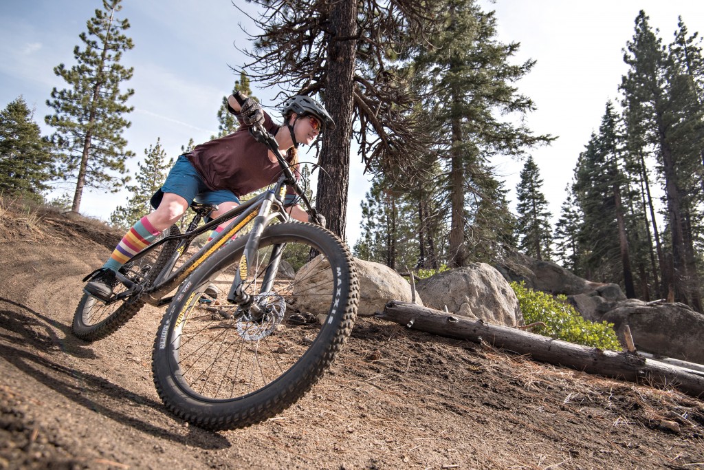 kona big honzo - the 2.8 maxxis rekons offer sharp handling.