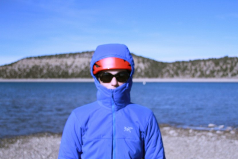 the hood is helmet compatible with a cinch.