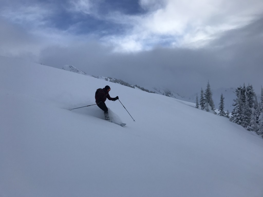 rab firewall - skiing open powder in the columbia mountains of british columbia...