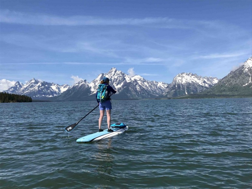 deuter act trail 22 - heading out for a long paddle on jackson lake in the act trail 22...