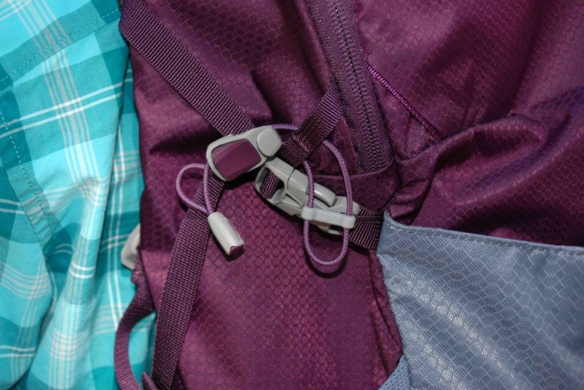 the north face aleia 22 - the bungee cord to attach the shaft of an ice axe is so small and...