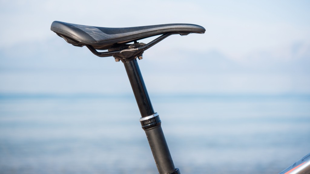 trail mountain bike - a dropper post retreats into the seat tube with the touch of the...