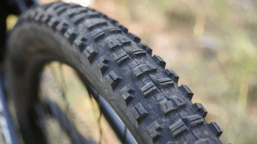 trail mountain bike - tires are the only point connecting you and the trail.