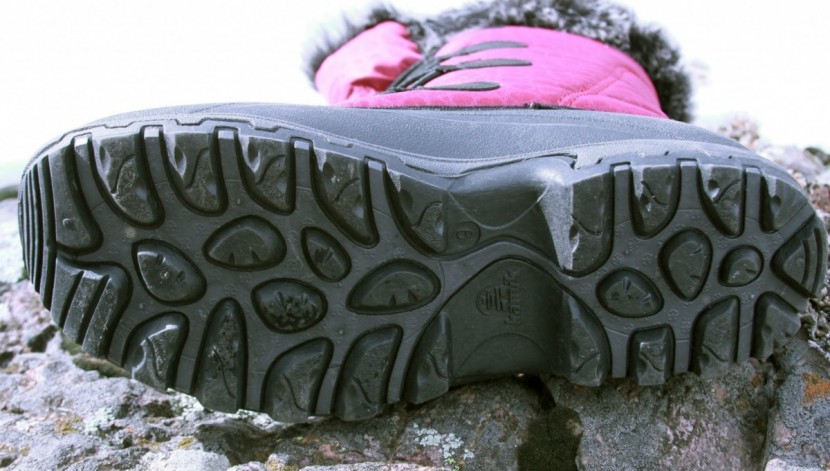kamik momentum - the outsole is pretty burly providing great traction on winter trails.