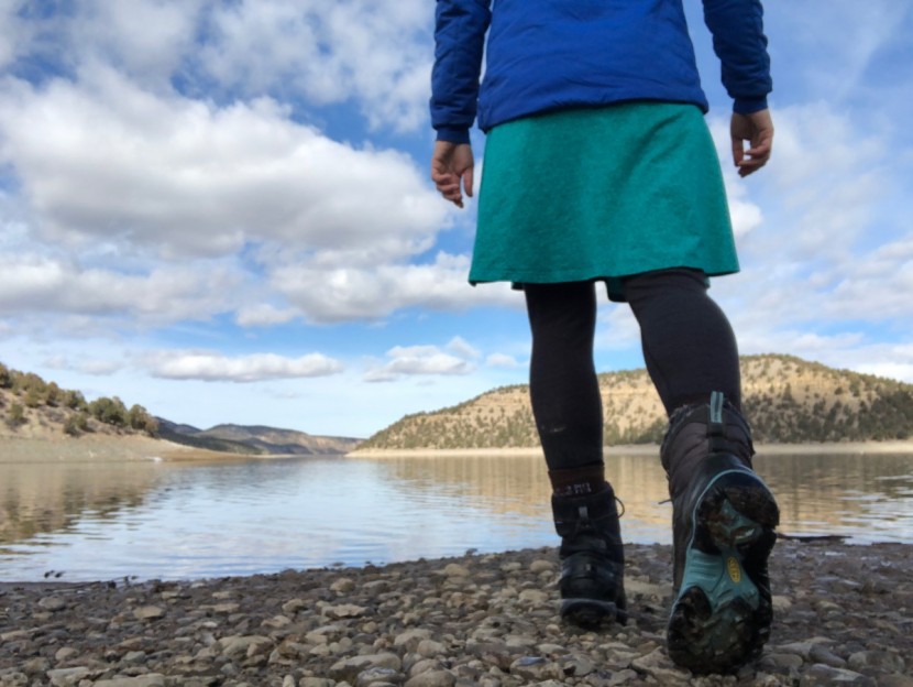 keen durand polar for women - a look at the traction pattern from afar.