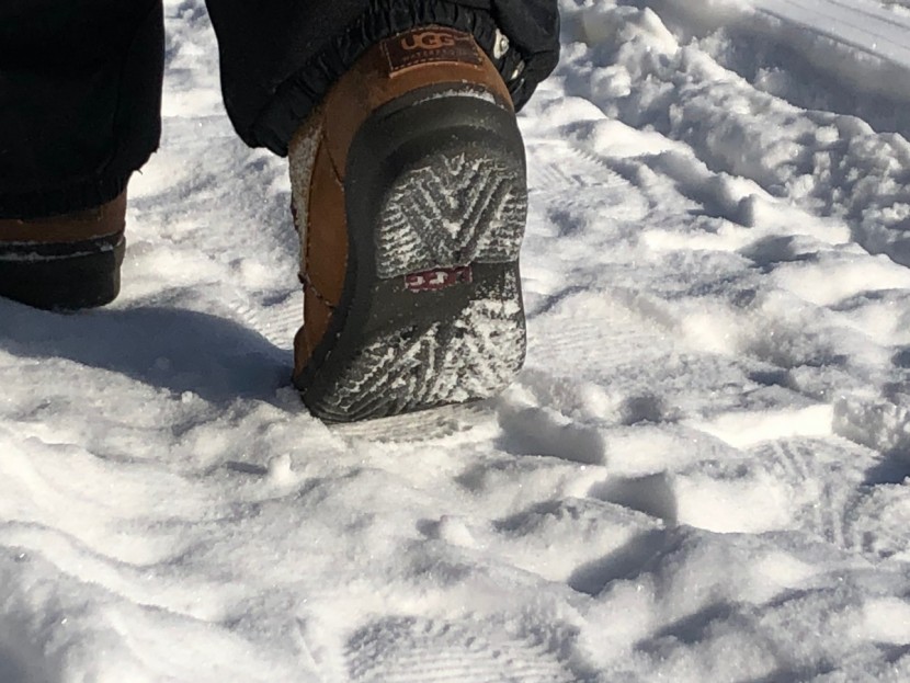 ugg cecile - testing over snow.