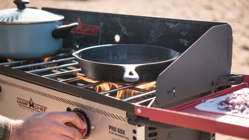 camp chef pro 60x - some stoves have impressive flames due to large burners outputting...