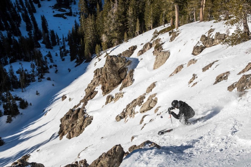 volkl mantra - picking our way through kirkwood on the mantra.