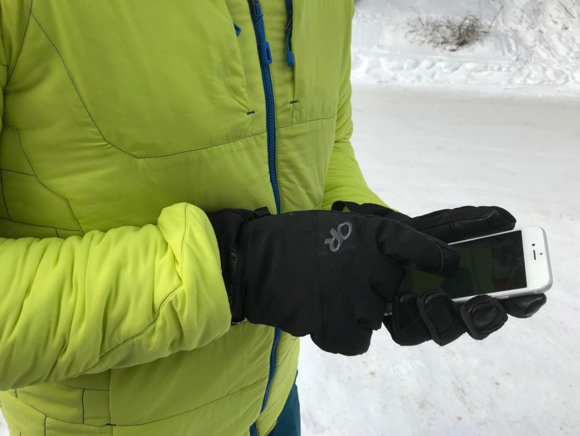 outdoor research illuminator sensor - the touchscreen capable "sensor" index finger and thumb are one of...